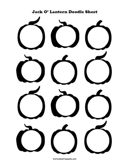 452x579 Jack O' Lantern Doodle Sheets {3 Free Printables!}