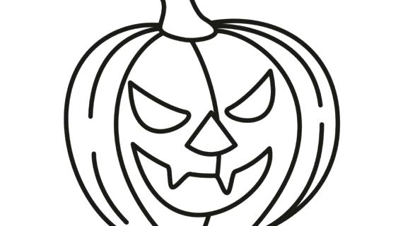 570x320 Pumpkin Coloring Pages Free Printable Pumpkin Drawing For Kids