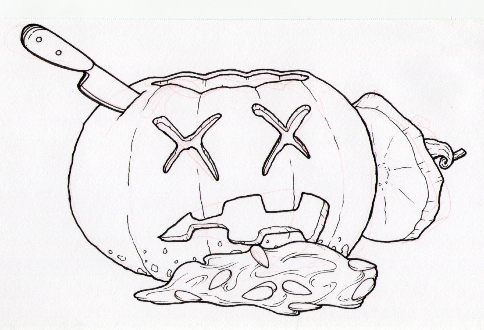 1664x1136 Pumpkin Doodle A Day