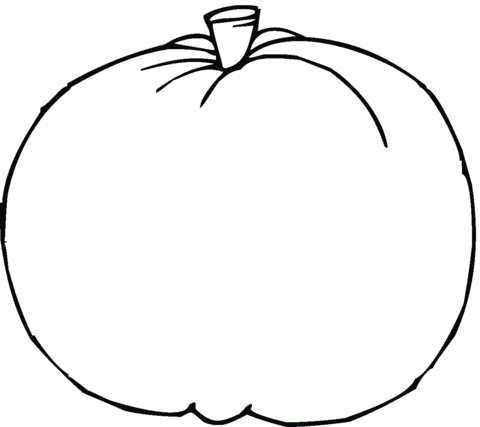 480x427 Blank Pumpkin Coloring Page Free Printable Coloring Pages