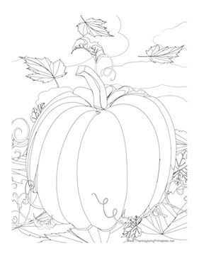 281x364 Drawn Pumpkin Thanksgiving