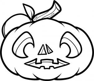 302x262 How To Draw A Pumpkin Face, Pumpkin Face