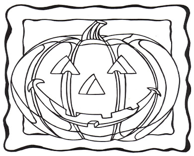 400x322 Pumpkin Face Coloring Sheet Faces Pages