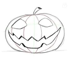 236x196 Frightful Halloween Pumpkin Face Coloring Page Halloween