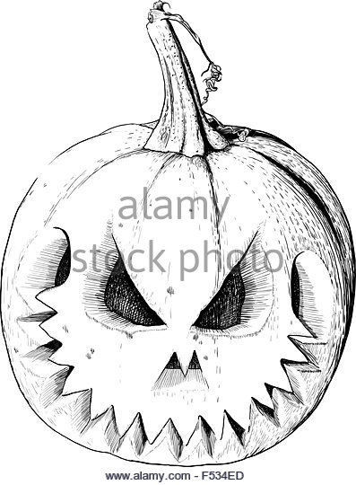397x540 Halloween Pumpkin Head Jack Drawing Stock Photos Amp Halloween