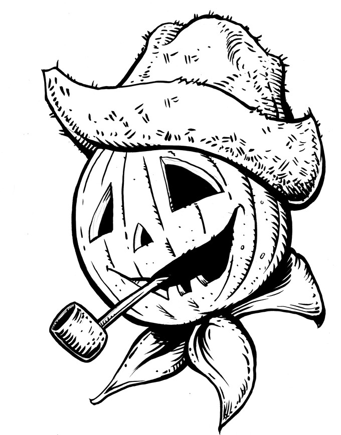 680x869 Pumpkin Head Coloring Page By Mjbivouac