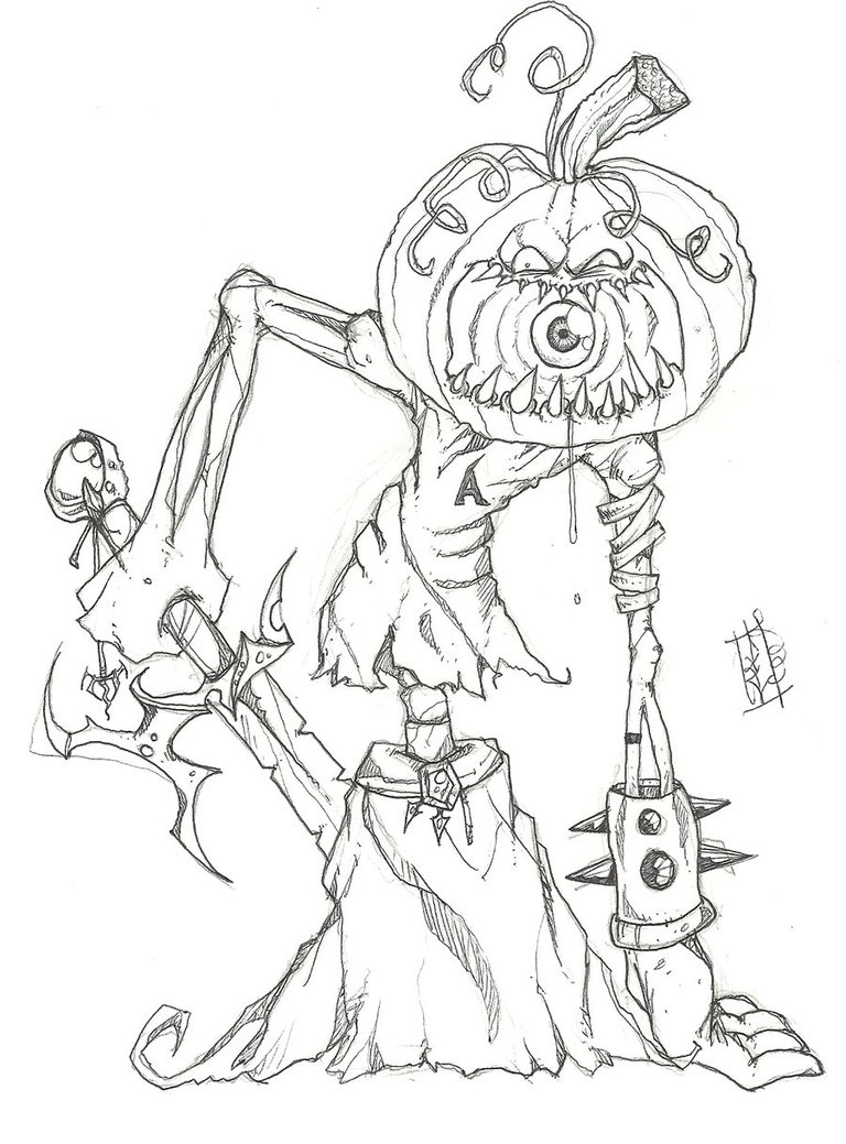 768x1039 Pumpkin Head Sketch By Angreumachmor