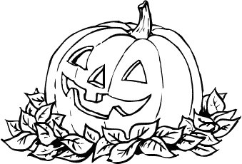 339x230 Pumpkin Leaves Clipart