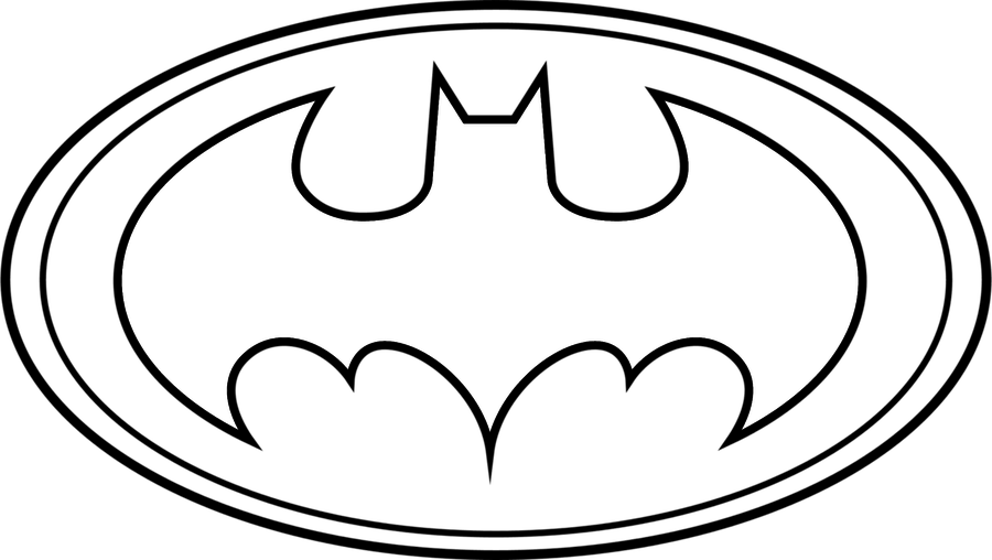 900x508 Surprising Ideas Batman Outline Symbol Printable Free Coloring