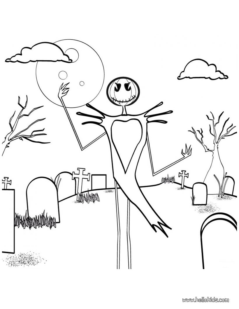 820x1060 Scarecrow In Pumpkin Patch Coloring Pages