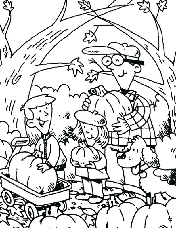612x792 Pumpkin Patch Coloring Page Murs