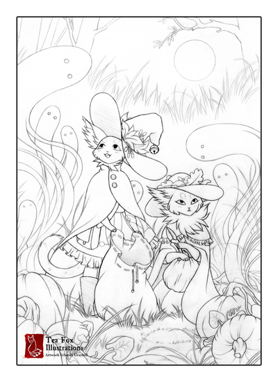 400x550 The Pumpkin Patch [Sketch] By Teakitsune