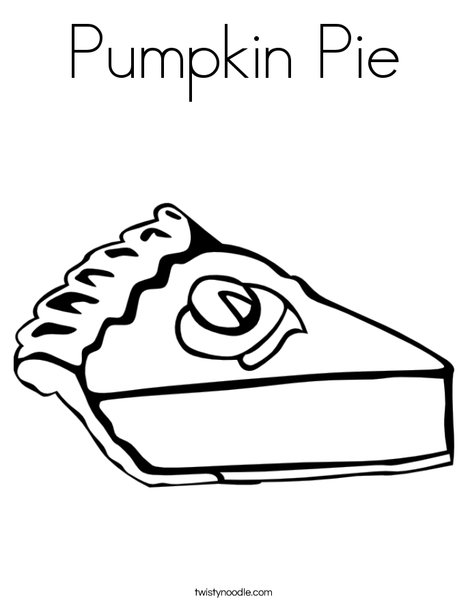 468x605 Pumpkin Pie Coloring Page