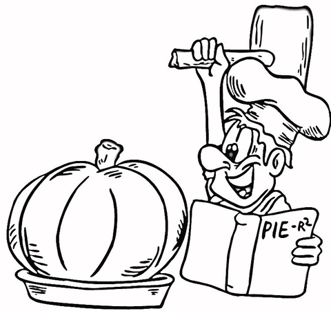 480x452 Cooking A Pumpkin Pie Coloring Page Free Printable Coloring Pages