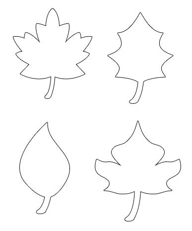 387x465 Drawn Pumpkin Leaf