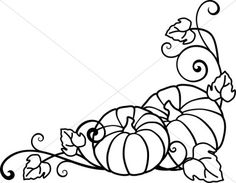 236x183 Pumpkin Outline Vines Clipart Collection
