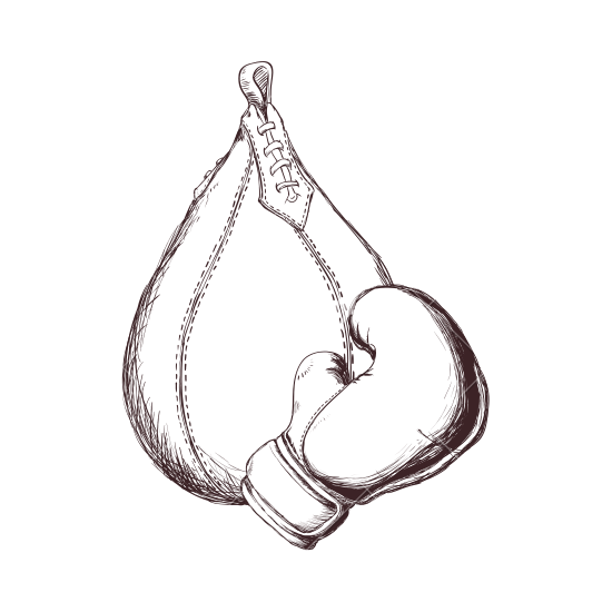 550x550 Glove And Punching Bag