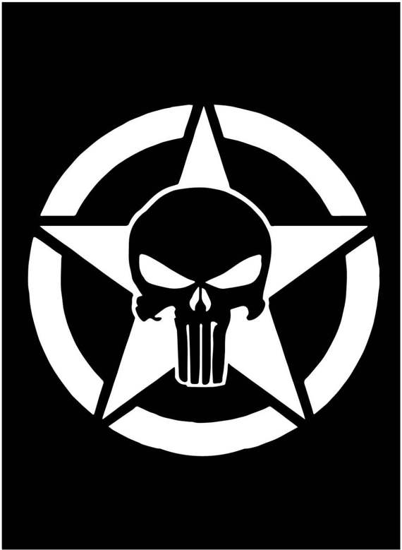 570x779 Punisher Skull American Patriot Police Window Sticker Decal