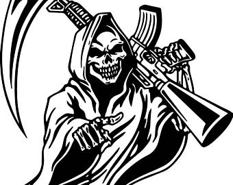 340x270 Punisher Skull Blue Lives Matter Back The Blue Vinyl Decal