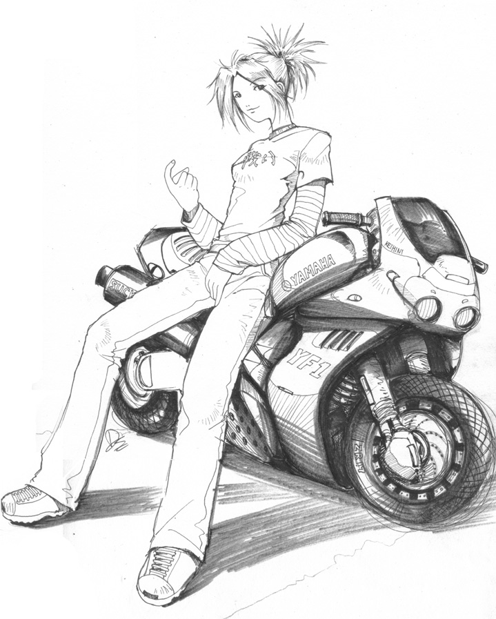 719x897 Punk Girl W Bike By Falloutboy33