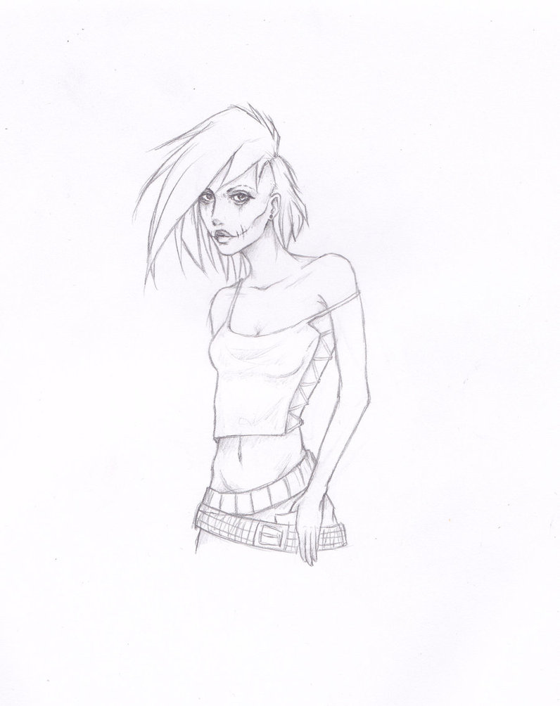 796x1004 Dead Punk Girl By Dylerith