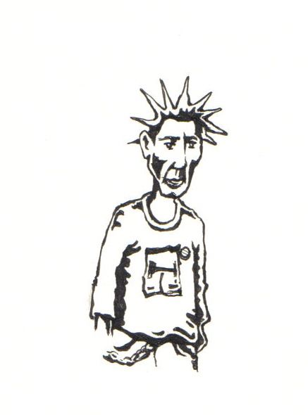 Punk Rocker Drawing
