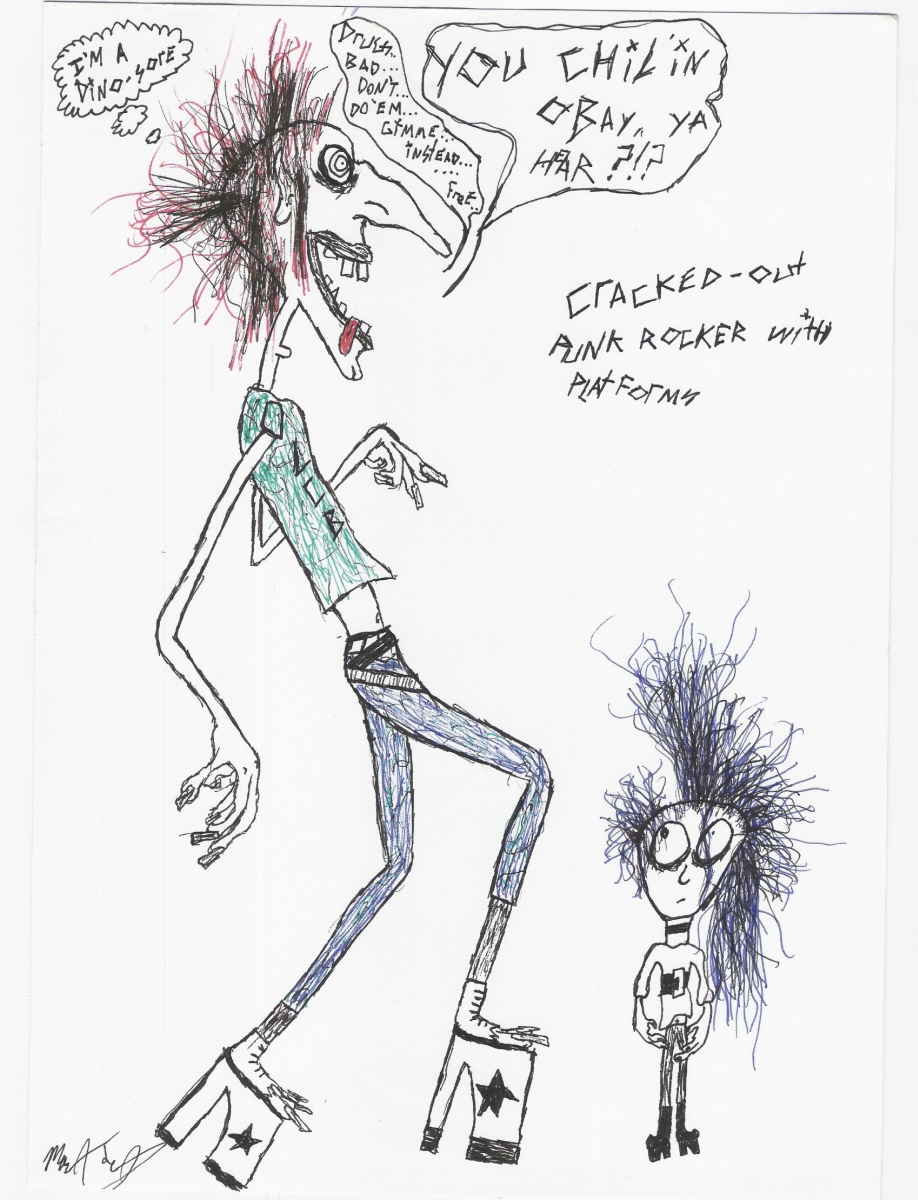 918x1200 Cracked Out Punk Rocker By Notime2cry