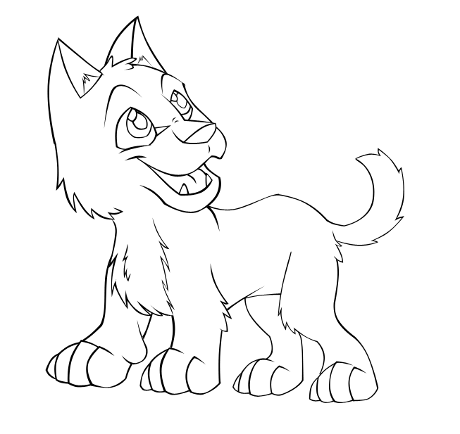 653x617 Baby Wolf Coloring Pages Cute Wolf Pup Drawing Images Amp Pictures
