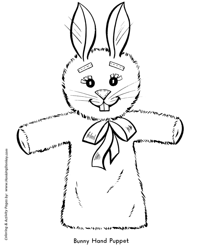 670x820 Toy Animal Coloring Pages Bunny Hand Puppet Coloring Page