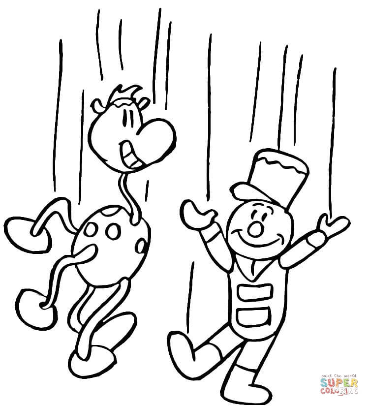 750x825 Funny Puppets Coloring Page Free Printable Coloring Pages