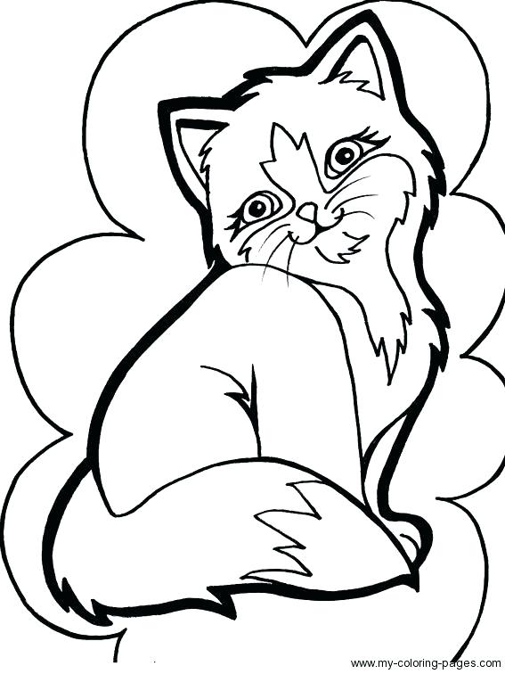 567x756 Printable Kitten Coloring Pages Printable Kitten Coloring Pages