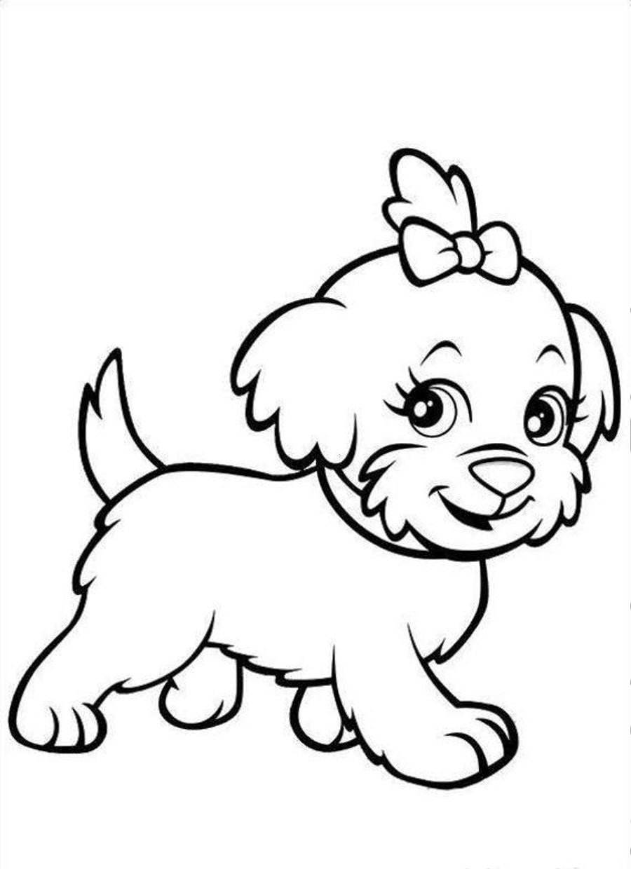 900x1240 Free Printable Puppies Coloring Pages For Kids