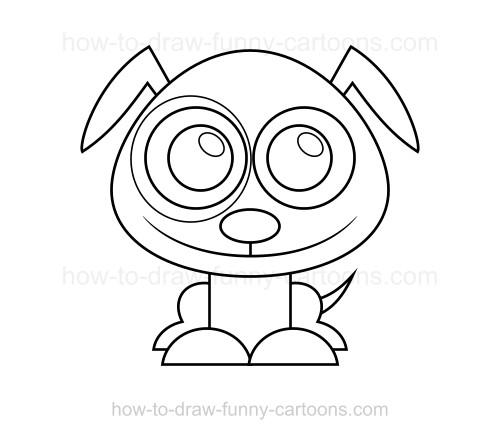 500x439 To Draw A Puppy