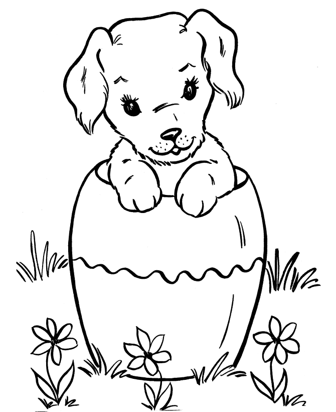 670x820 Puppy Coloring Pages