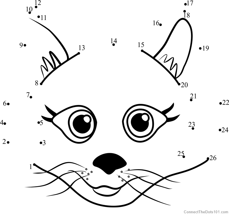 800x753 Pet Parade Persian Puppy Face Dot To Dot Printable Worksheet