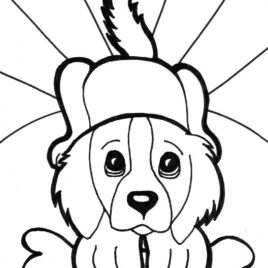 268x268 Puppy Face Coloring Page Kids Drawing And Coloring Pages
