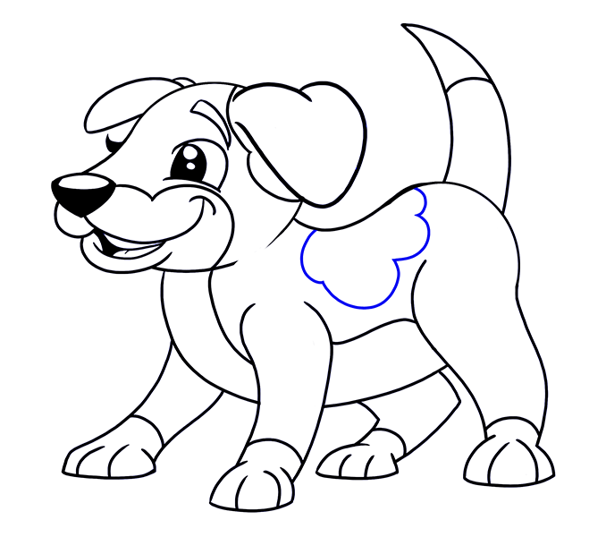 678x600 How To Draw A Cartoon Dog Easy Simple Guide Cartoon