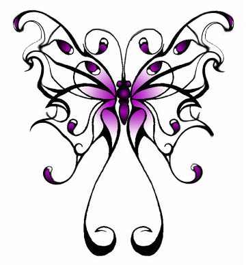 Purple Butterfly Drawing at GetDrawings | Free download