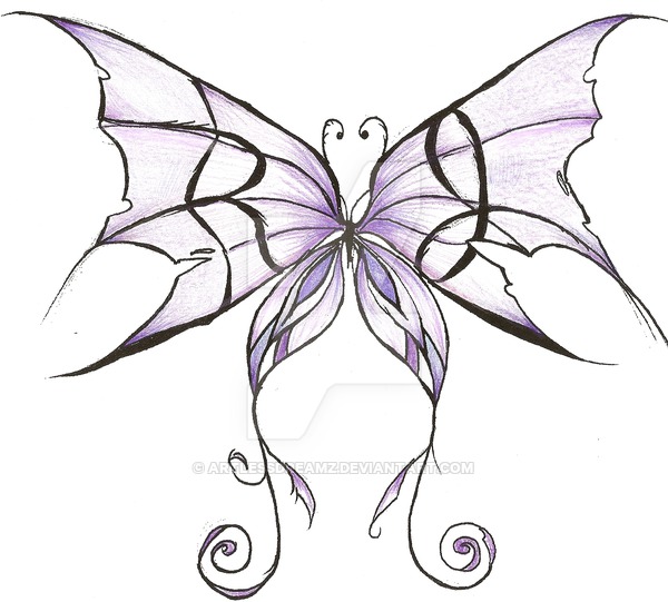 600x541 Rj Butterfly Tatt. Request By Artlessdreamz