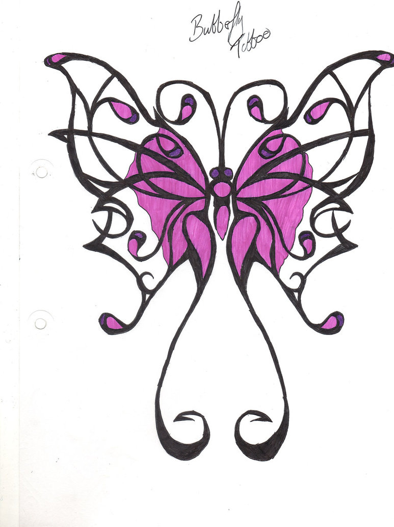 Purple Butterfly Drawing at GetDrawings | Free download