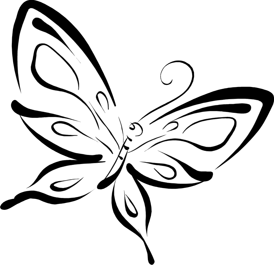 880x850 Desenho Borboleta