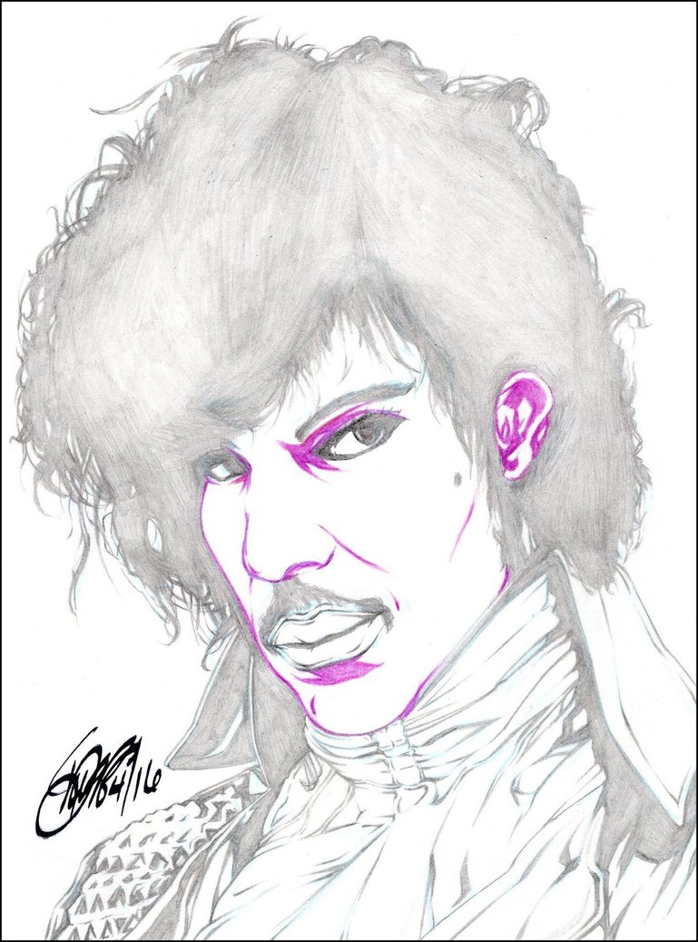 769x1038 Prince Purple Rain Pencil By Artoftroy