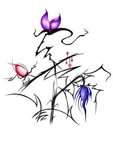 224x300 Desert Flower Drawings