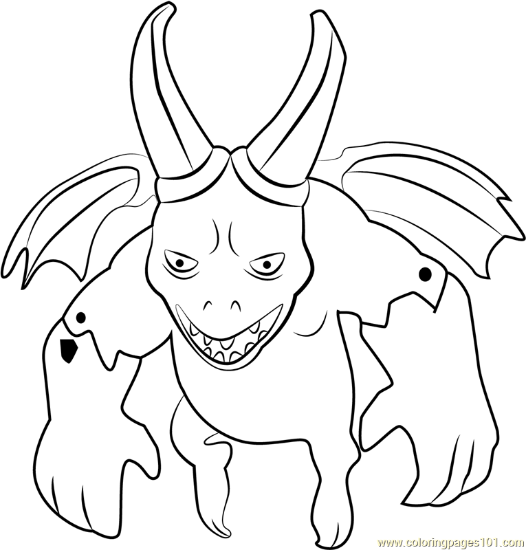 765x800 Clash Of Clans Minion Coloring Pages