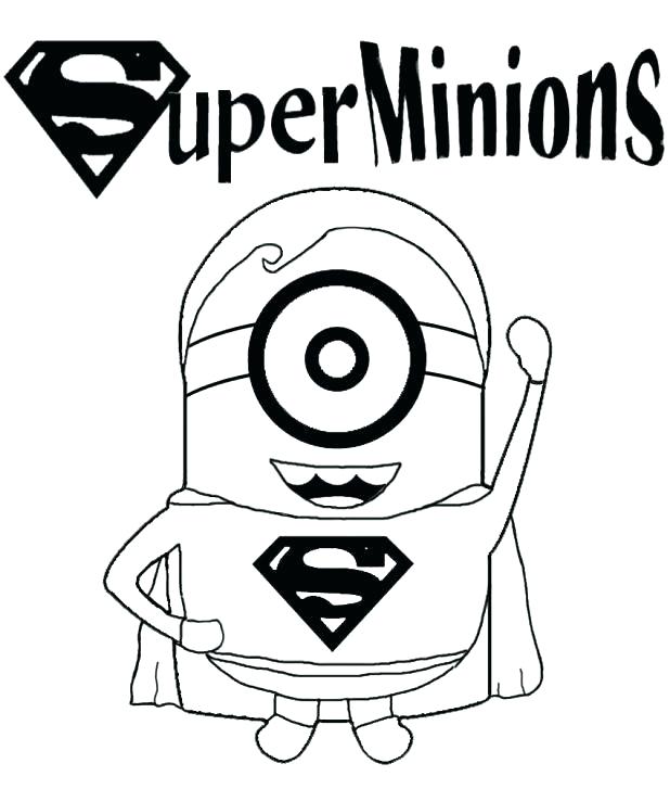 618x727 Top Rated Minion Coloring Pages Pictures Evil Minion Despicable Me