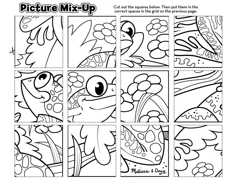 792x612 Free Printable Picture Mix Up Frog Puzzle Printable Creative