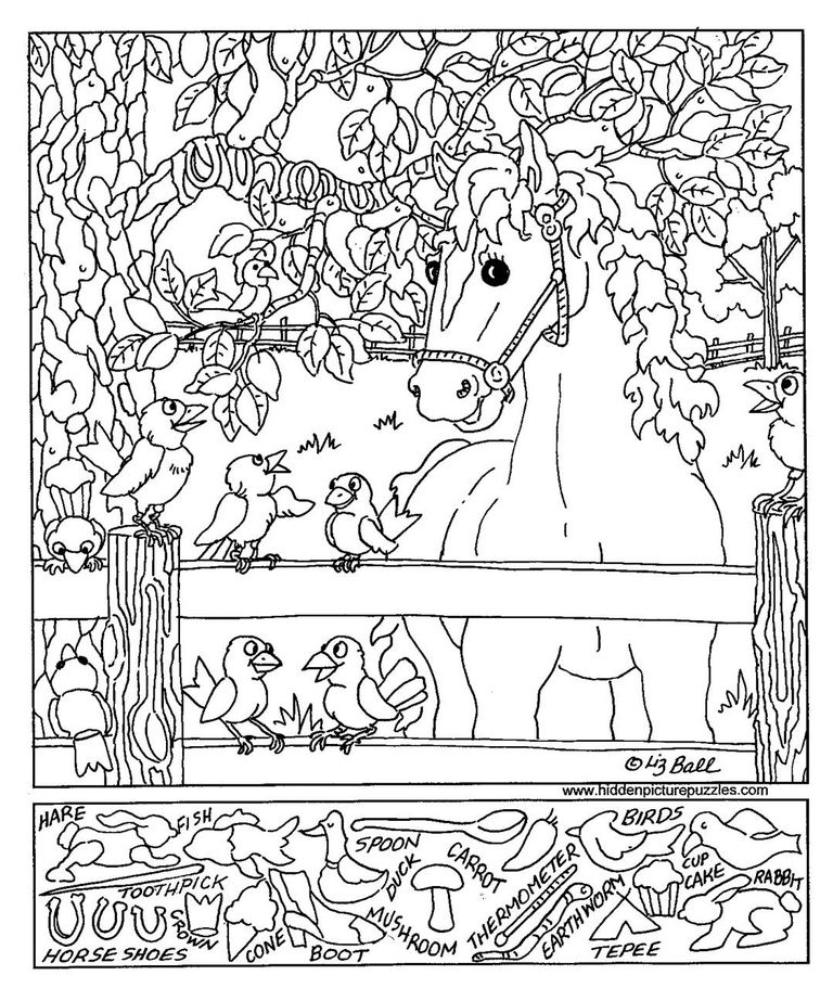 768x923 Hidden Pictures For Kids Printable Cure Coloring Draw Free Picture
