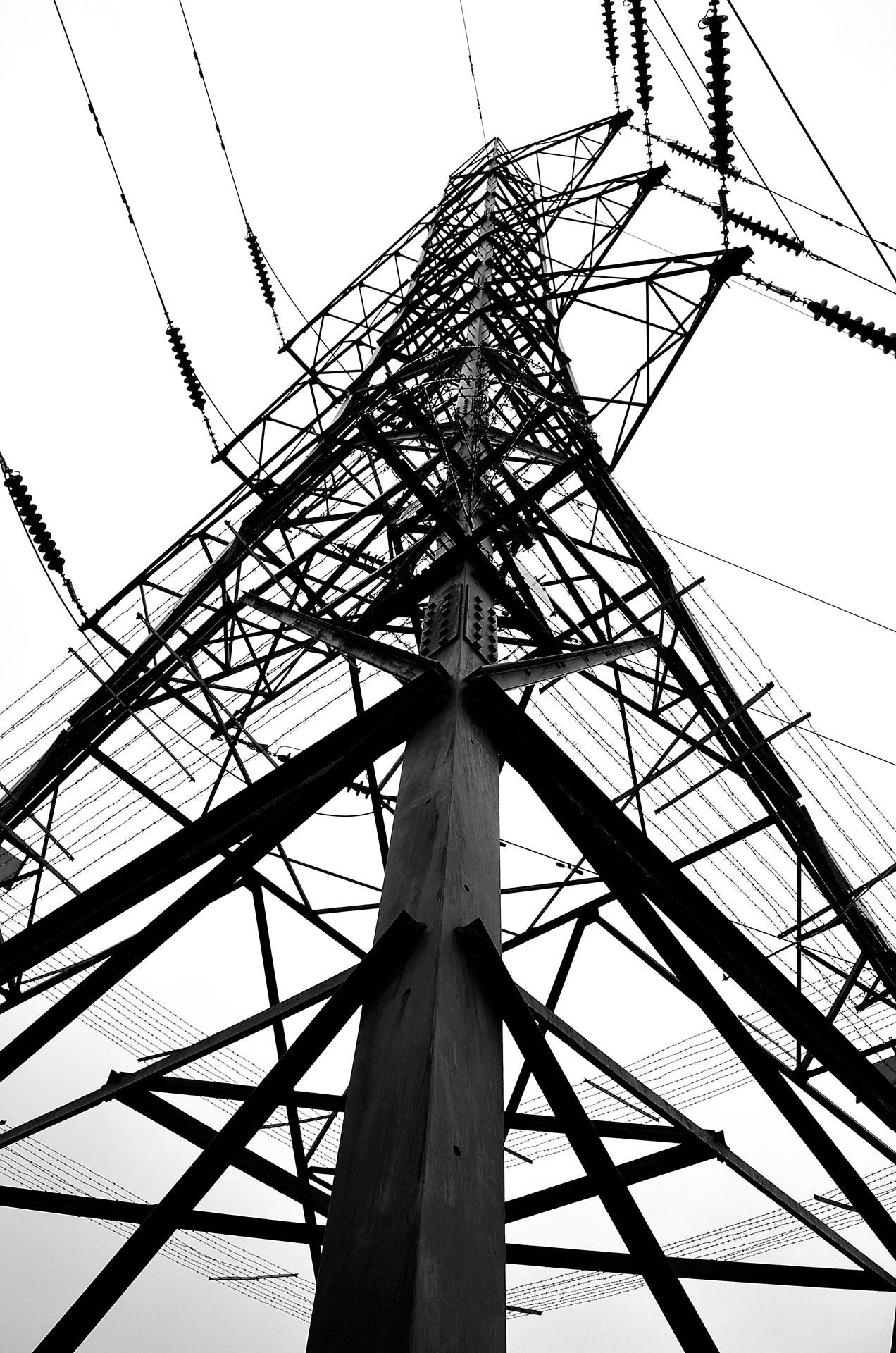 1272x1920 Pylon High Voltage Free Stock Photo