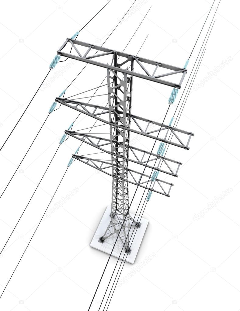 789x1023 Electric Pylons Stock Photo 3dmavr