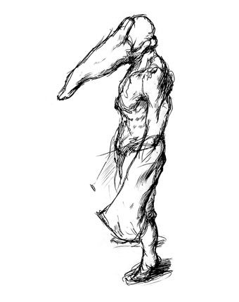 340x430 Early Concept Of The Pyramid Head Silent Hill
